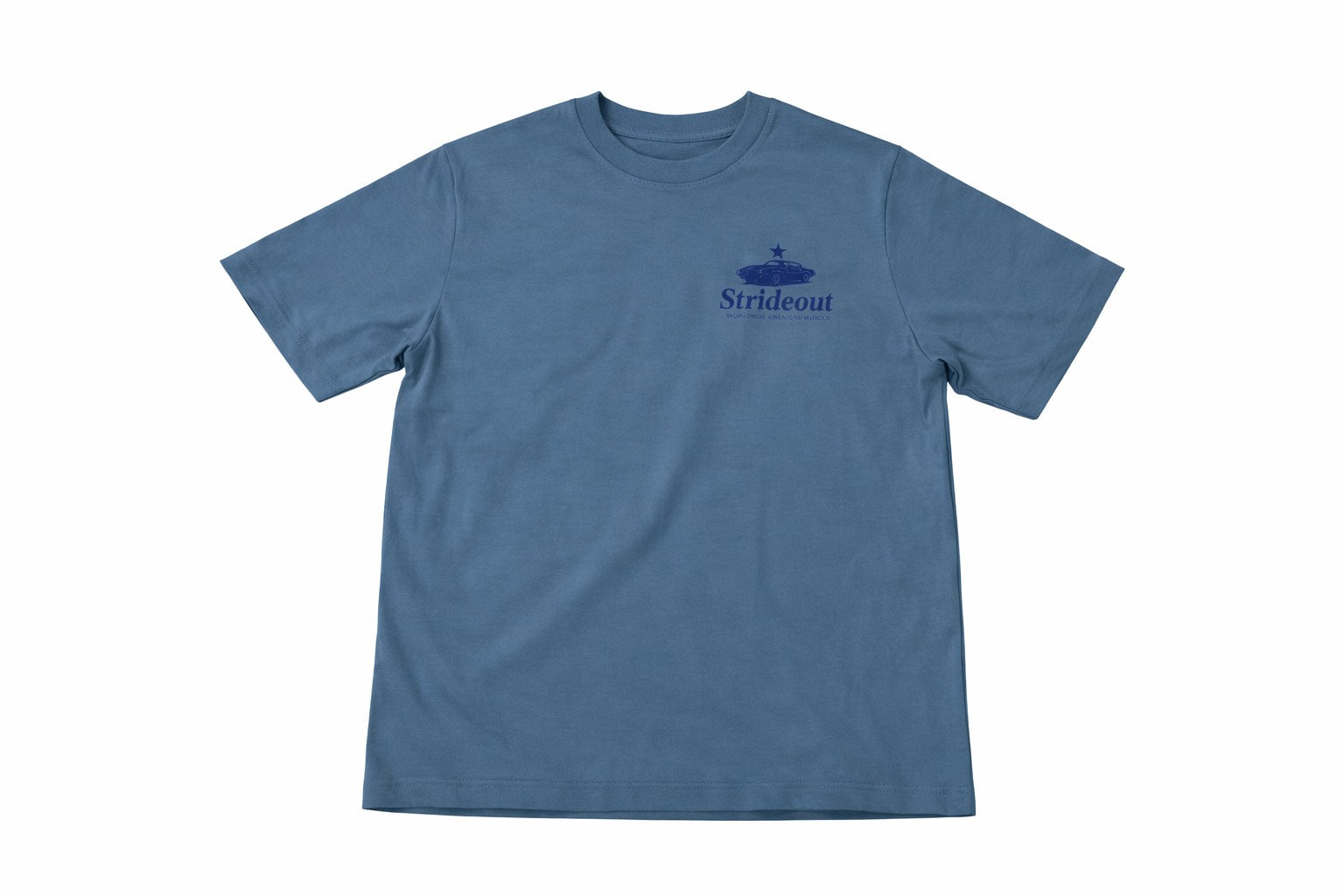 Strideout Heritage Semi-Oversized Tee – Blue
