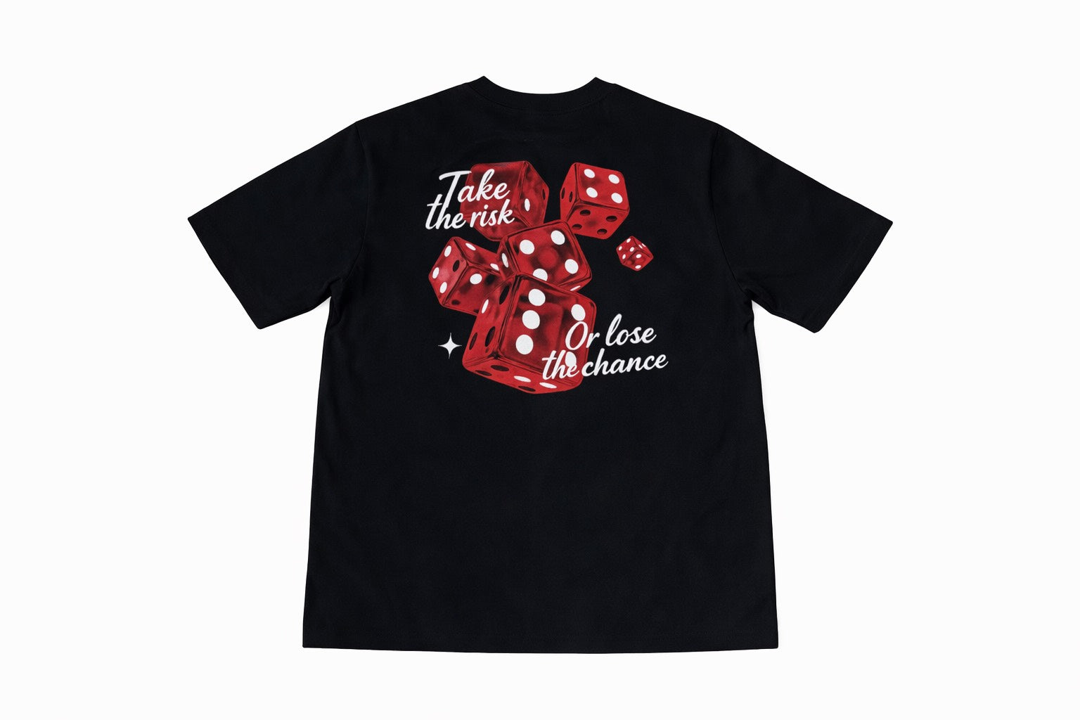 Lucky Dice Semi-Oversized Tee – Black