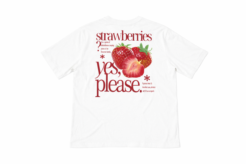 Sweet Please Semi-Oversized Tee – White