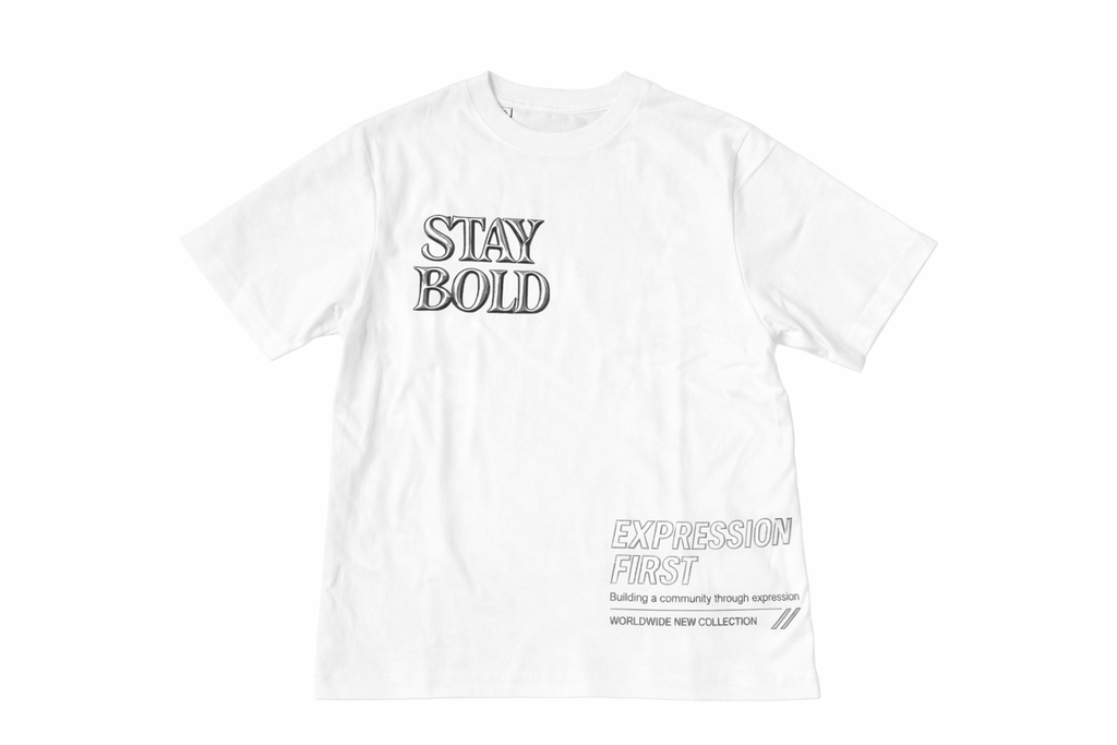 Midnight Burnout Semi-Oversized Tee – White