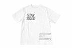 Midnight Burnout Semi-Oversized Tee – White