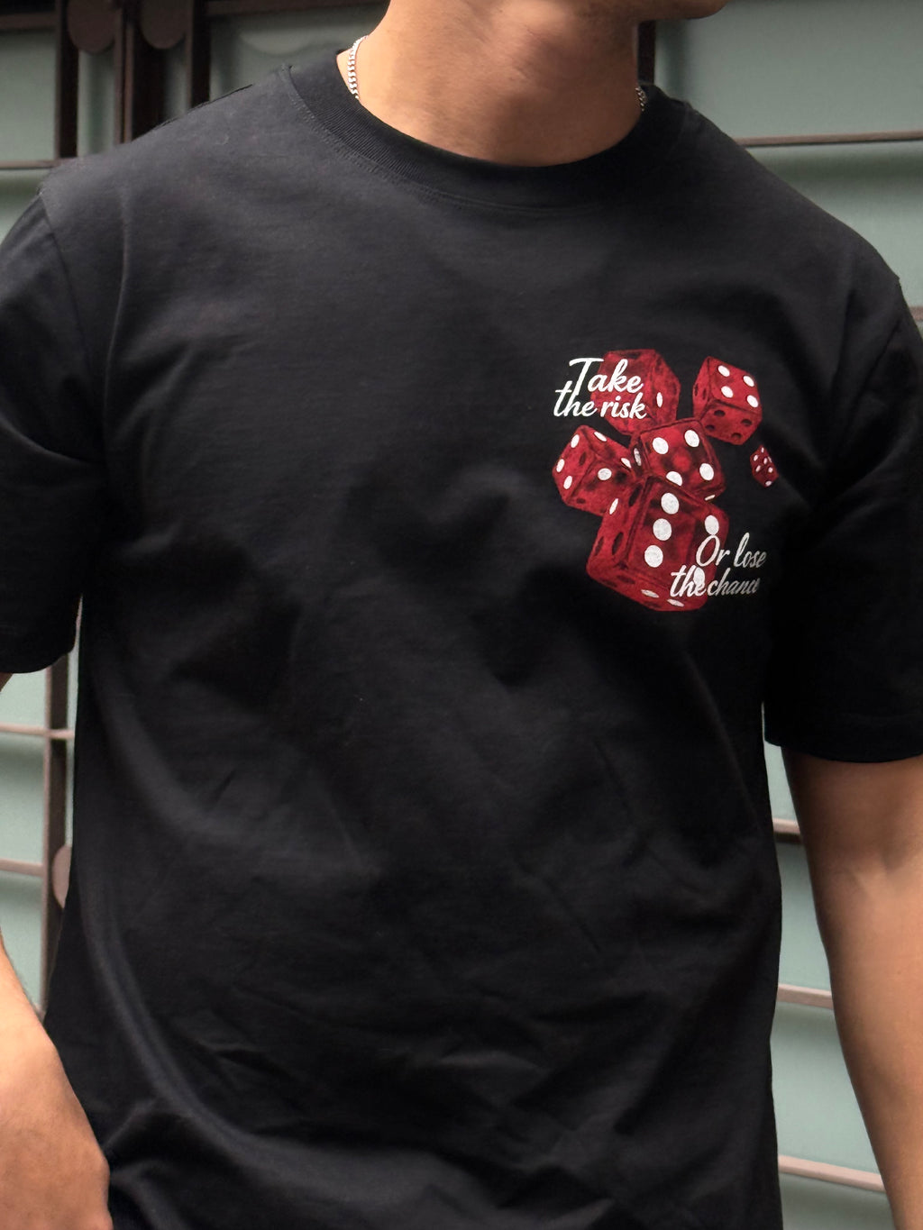 Lucky Dice Semi-Oversized Tee – Black