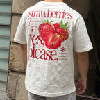 Sweet Please Semi-Oversized Tee – White