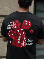 Lucky Dice Semi-Oversized Tee – Black