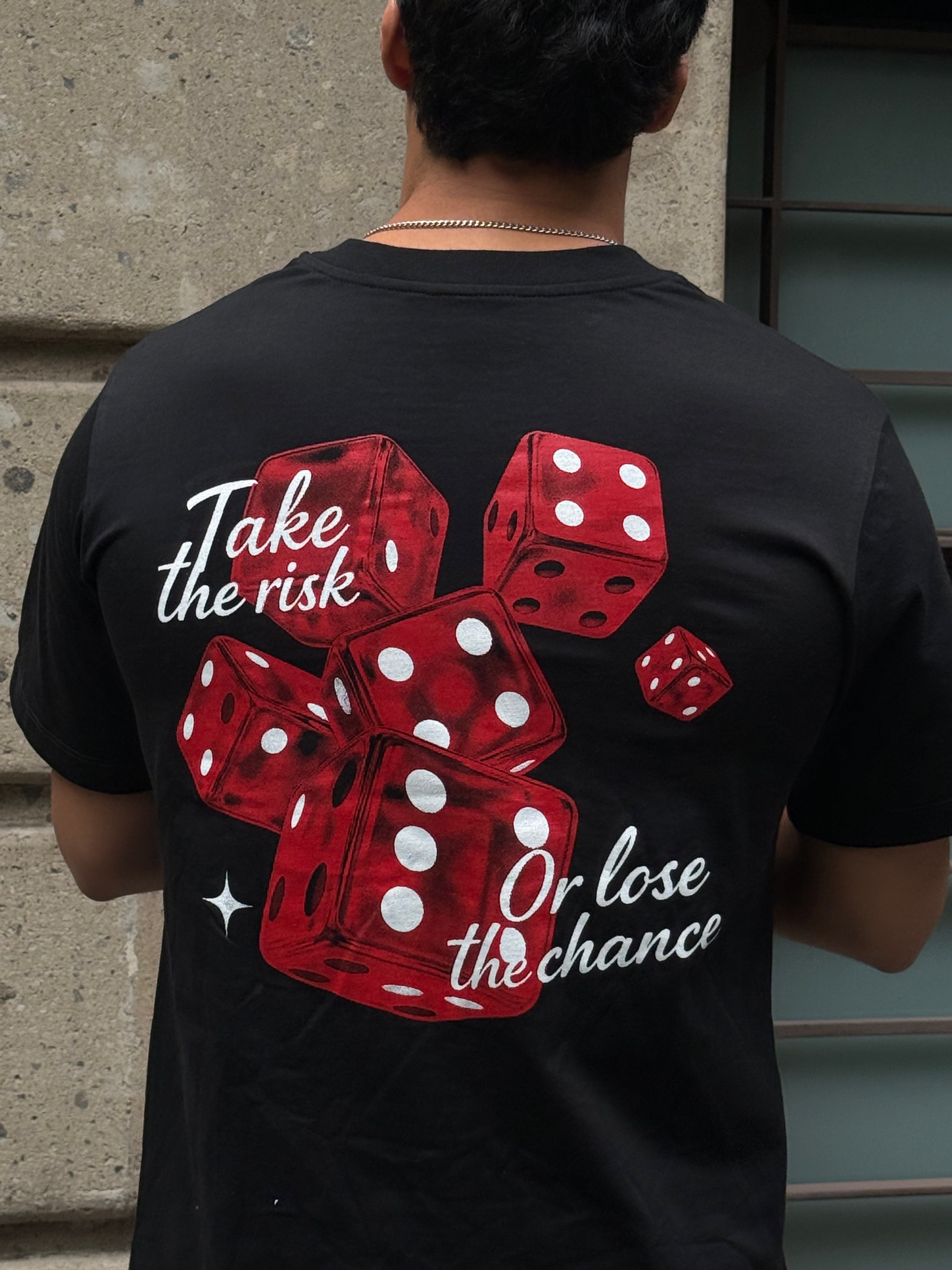 Lucky Dice Semi-Oversized Tee – Black